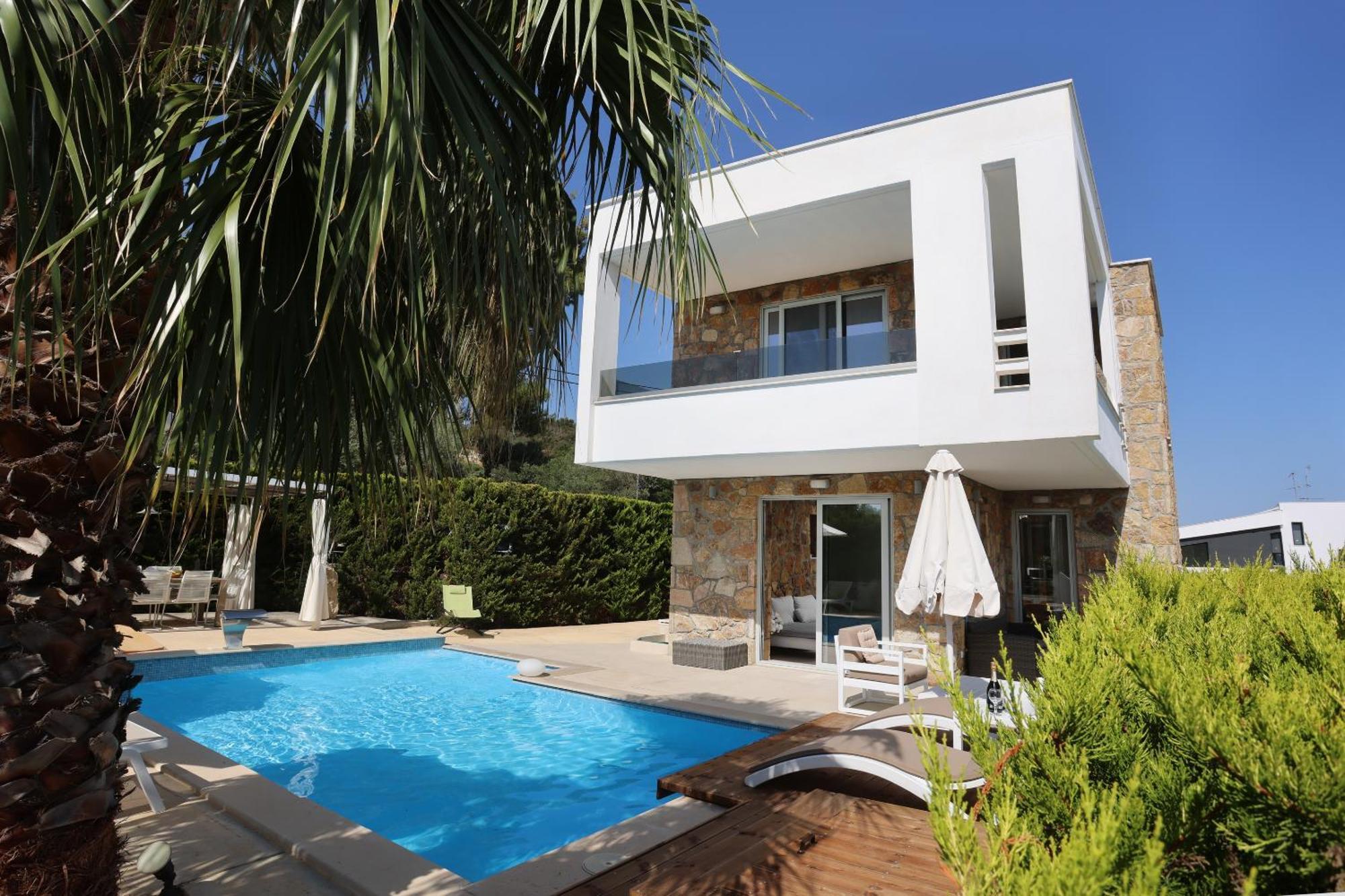 Villa Douglas - Private Pool, Bbq, 4Bdrms, View Πευκοχώρι Εξωτερικό φωτογραφία