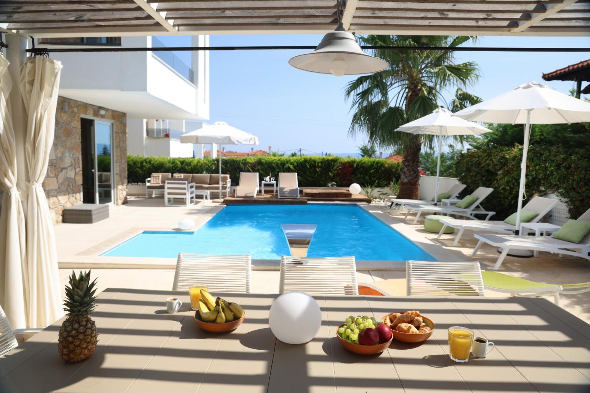 Villa Douglas - Private Pool, Bbq, 4Bdrms, View Πευκοχώρι Εξωτερικό φωτογραφία